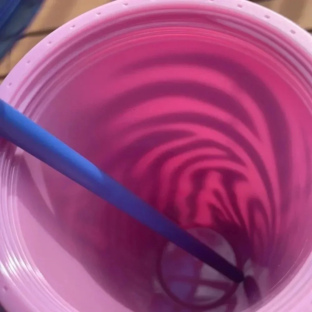 Starbucks blue and pink zebra venti 24 Oz tumbler